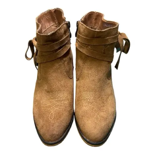 Mi.Mi Valencia Western Style brown booties ankle boots shoes Size 7