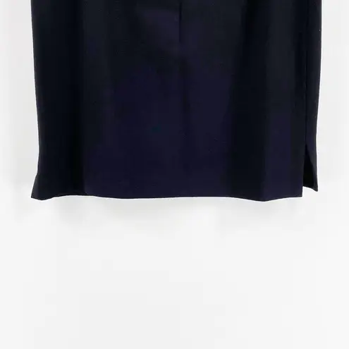 EMILY DANIELL 100% Wool Vintage Black Pencil Mini Skirt Size 10