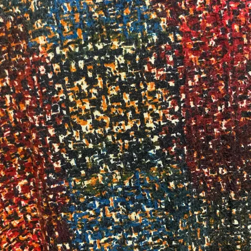 Premise Womens Long Sleeve Top Shirt Blouse S 34” Cowl Neck Multicolor Print