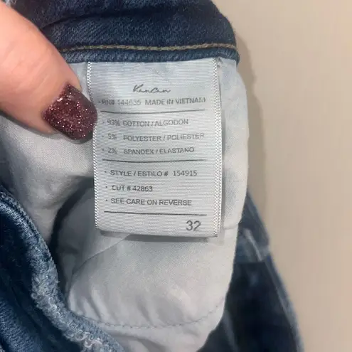 ✨KanCan™ Straight High Rise Ripped Sz 32 Jeans✨ Blue