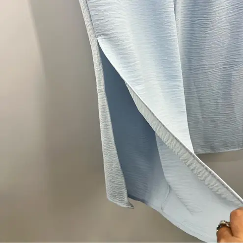 MICHAEL Michael Kors Split Hem Pull on Wide Leg Pants pastel Blue Size L NWT Size L