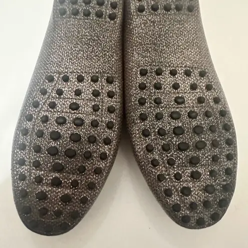 Tod's Tod’s Heaven Lacetto Gommino Metallic Silver Gray Drivers Bow Loafers Flats 39