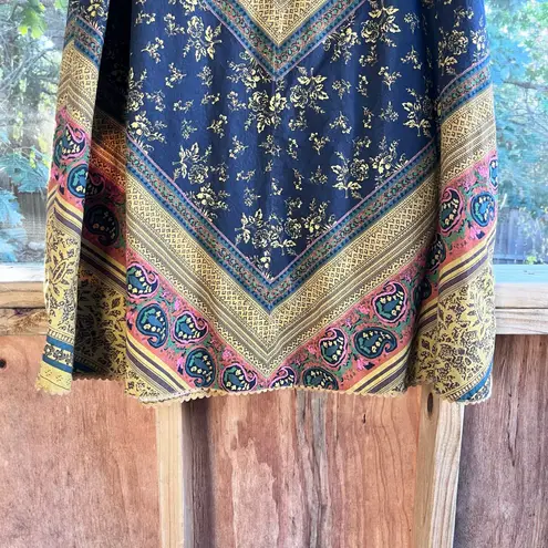 The Territory Ahead Women's Vintage Printed A-Line Midi Skirt Size 14