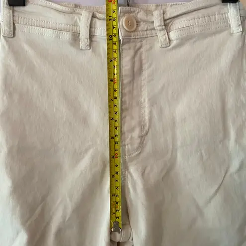 Marine layer Bridget Crop Cream Wide Leg Jeans Pants Minimalist Women's size 2