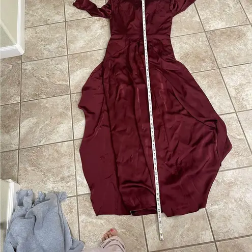 NWT Christina Wu Jumpsuit in satin with V