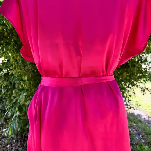 Linea Donatella Hot Pink Babydoll Chemise And Robe Set Size XL NWT Boudoir