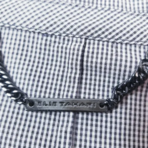 Elie Tahari Plaid Lightweight Blazer