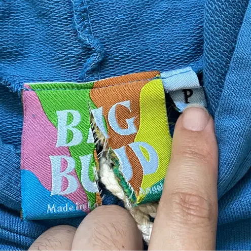 Big Bud Press Star Hoodie Sweatshirt painstamp unisex Blue (xsmall) Size XS