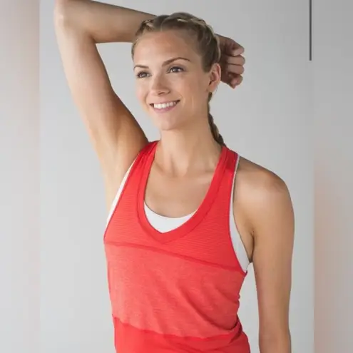 Lululemon  Pedal To The Medal Singlet
Alarming / Heathered Alarming