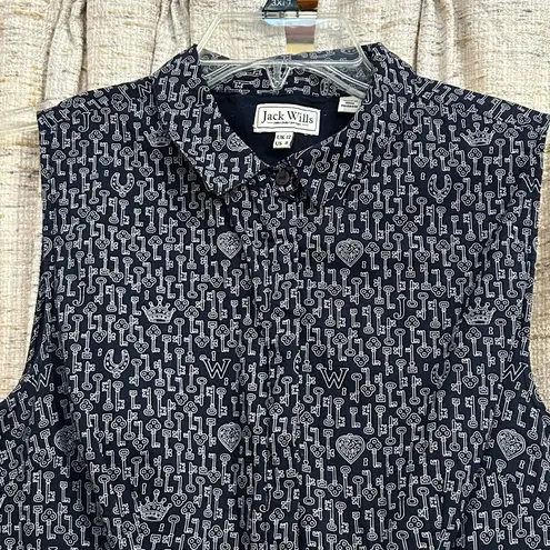 Jack Wills Fabulously British Key Print Sleeveless Dress