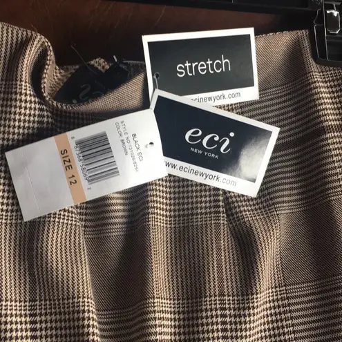 ECI New York Ruffled Faux Wrap Skirt