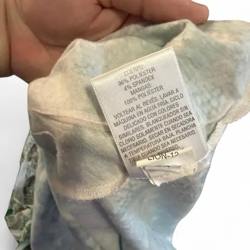 JM Collection Woman 3X Peacock Feather Rhinestone Tunic Top Plus Size