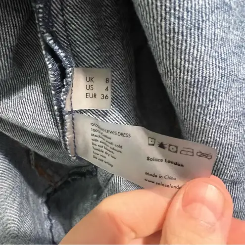 Solace London Lewis A-Line Denim Dress