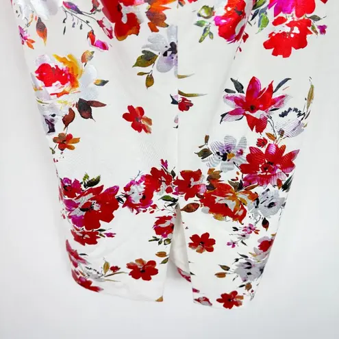 Black Halo NWT Eve Lena Sheath Midi Dress in Floral Fire Blossom Size 2 NEW