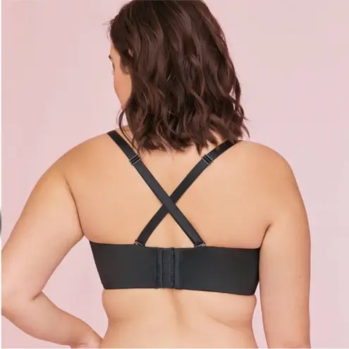 Cacique 💥 Black Lightly Lined Multi-Way Strapless Bra