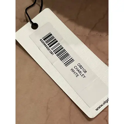 olga berg Charley Hotfix Crystal Bag in White New Womens Clutch Crossbody party