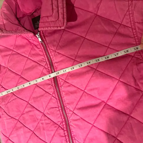 WILD FABEL HOT PINK COAT QUILTED COTTON WOMENS 38 CHEST RIBBED SLEEVE & BOTTOM Size M