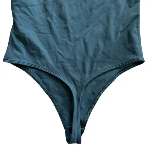 Babaton Contour Crew Longsleeve Bodysuit Deep Teal Size S Contemporary Modern