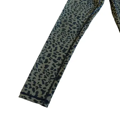 Define your inspiration DYI Green Cheetah Leopard Print Leggings Stretch Small - Image 4
