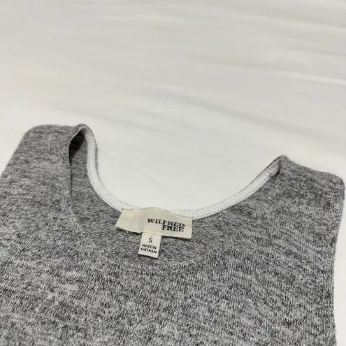 Wilfred Free Heathered Grey Sleeveless Racerback Tank Shirt Top Size S Small