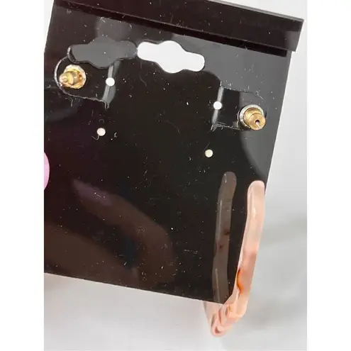 Pink Pearl Beaded Twisted Necklace & Bracelet, Hoop Pearl Earrings Set White