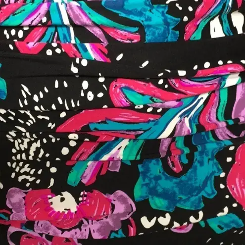 Anne cole floral twist front swimsuit. NWT