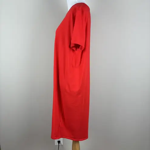 J. Crew Dress Womens Large Red Short Sleeve T