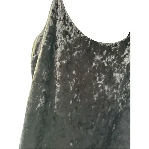 Forever 21  black velvety tank cami dress size large