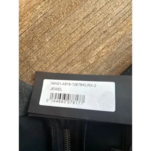 RTA Jewel Off The Shoulder Corset Top Black Womens Size 2