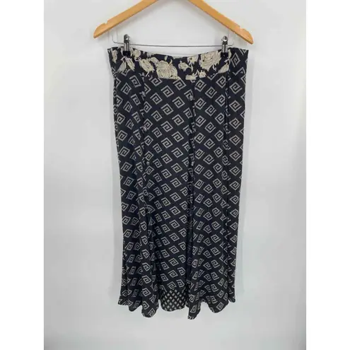 Vintage Marsha Brander for Componix Southwest Blazer Skirt Set sz 6 Acrylic Wool Black