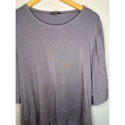Point Sur J. Crew Women's Gray Flutter Sleeve Top Size L Size L