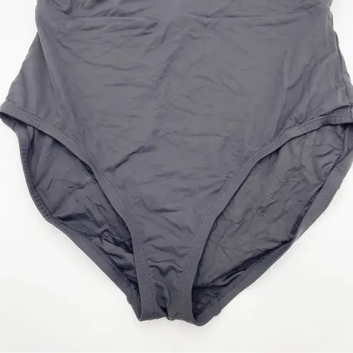 ANDIE NEW The Mykonos One Piece Swimsuit Flat Back 19AOMYKO Black Size Large