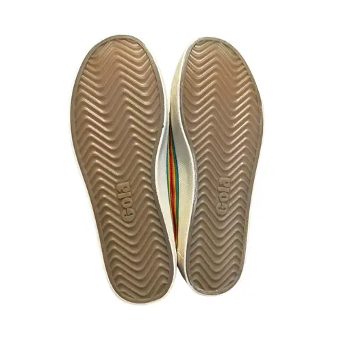 Gola Women’s Size 8 Coaster Sneaker Off White Rainbow Drop Striped #S1