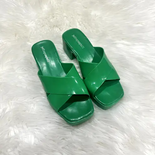 Jeffrey Campbell  Kelly Green Bubblegum Platform Sandal Sz 9