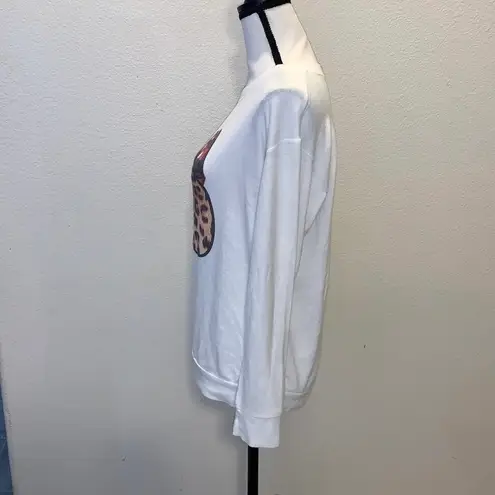 Phil Love white lips kiss tongue sexy lightweight sweatshirt