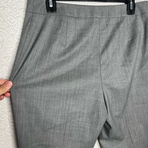 Lafayette 148 New York Barrow Gray Wool Blend Dress Pants Size 8 Has Hole
