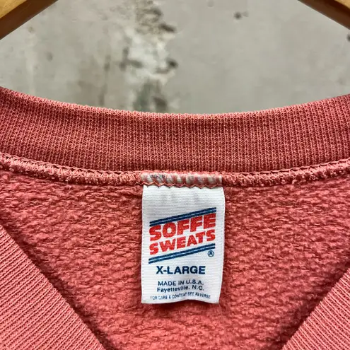 Vintage 90s Pink Dog Myrtle Beach Bum Crewneck Sweatshirt USA Made XL Unisex