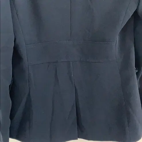 Max Mara navy 4 pocket blazer in crepe fabric