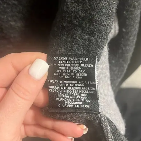 ✨BNCI By Blanc Noir EUC wool blend hooded long line open front sz M cardigan✨ Gray Size M