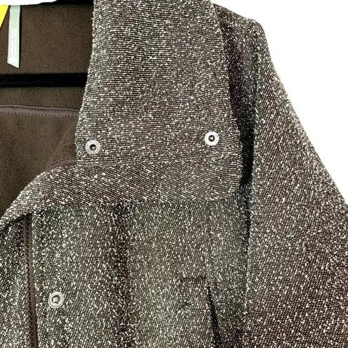 Lole Brown Textured Durable Water Repellant Bomber Jacket Sz 10/12