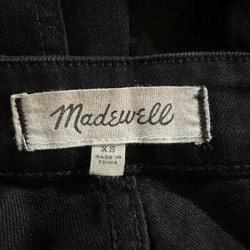 Madewell Black Denim Skinny Overalls in Washed Black Size XS