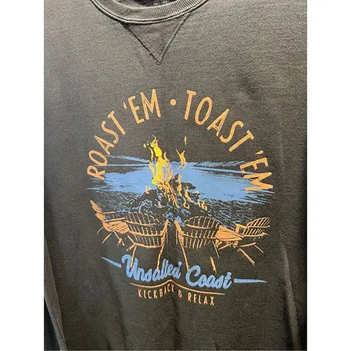 Unsalted Coast Roast ‘Em Toast ‘‘Em Grey Crewneck Woman’s Size Large Gray