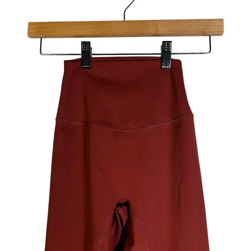 DYM Leggings Womens 2XS Burgundy High Rise Stretch Athleisure Yoga Pilates Brown Size XXS