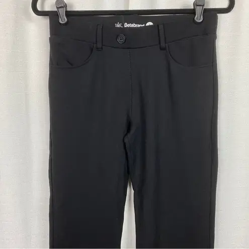 Betabrand Black Dress Pant Yoga Pants Sz.S Long