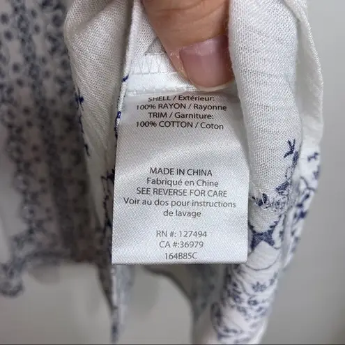 Heartloom Abri Lace Up Tank Top in Mykonos Print