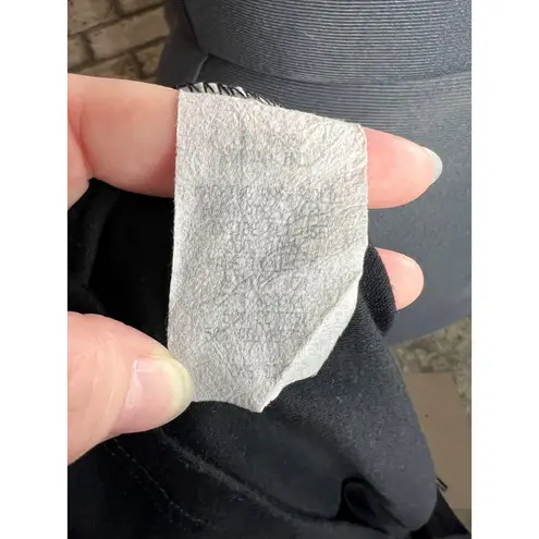 knit top boat neck half sleeve black Size XL