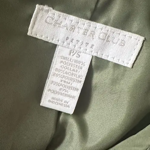 Charter Club GREEN QUILTED JACKET S