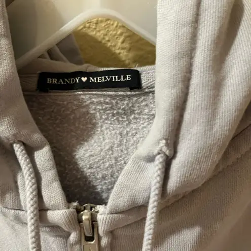 Brandy Melville  Cropped Zip-up Jacket