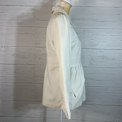 Chaus brand Chaus Empire Waist Lined Jacket Coat Cotton Spandex Cream Womens size 4