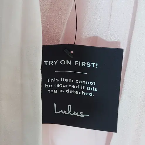 Lulus Pink Tiered Strapless Maxi Dress NWT Size XS Pink Wedding Guest Dress